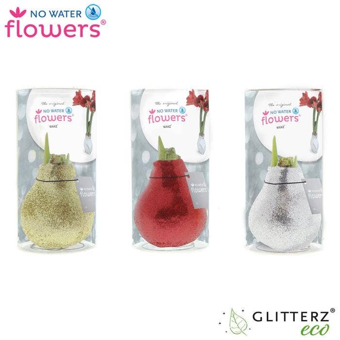 No Water Flowers Glitterz® Goud / Rood / Zilver in